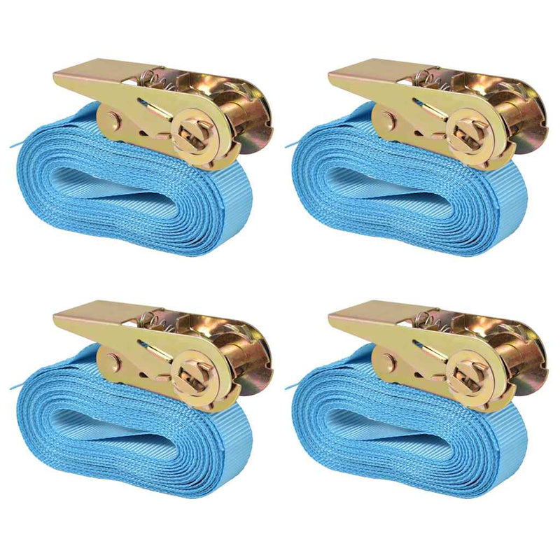 Neumáticos Vidaxl Span 0.8 toneladas 6mx25mm azul 4 pcs
