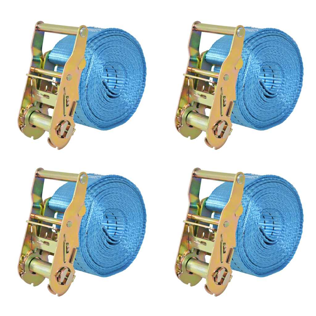 Pneumatici Vidaxl Span 2 tonnellate 6mx38mm blu 4 pezzi