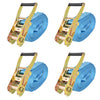 Vidaxl spanbanden 4 ton 8mx50mm blauw 4 st