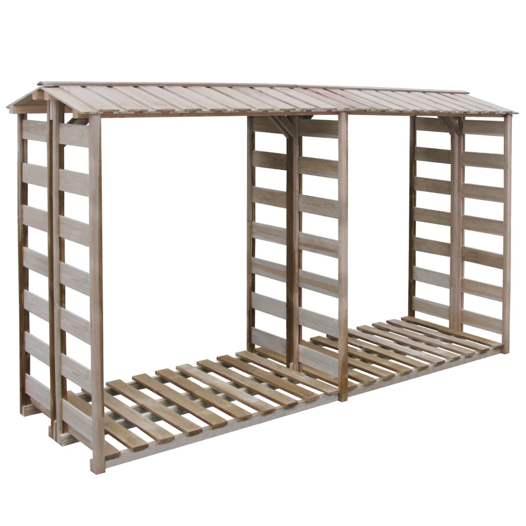 Almacenamiento de Firewood Vidaxl 300x90x176 cm Pine impregnado