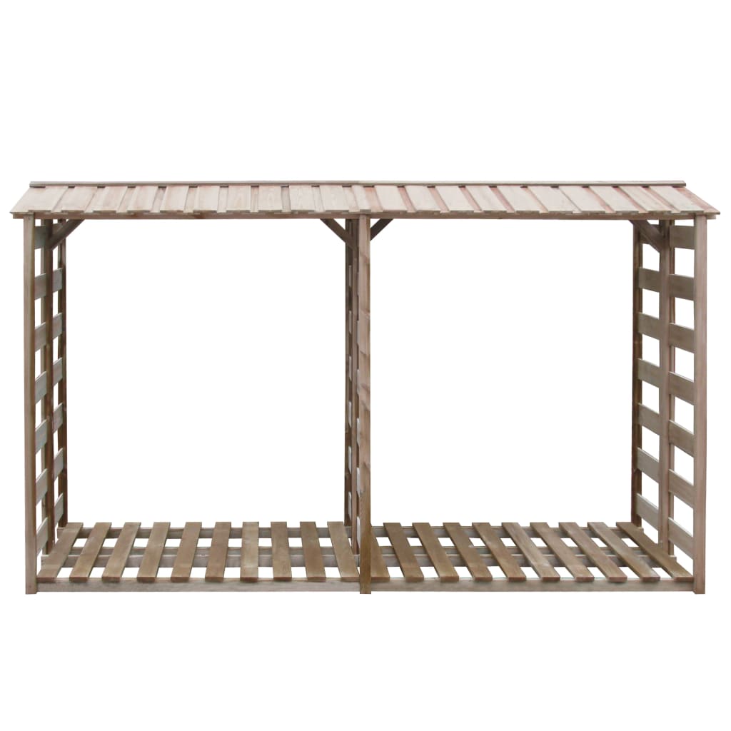 Almacenamiento de Firewood Vidaxl 300x90x176 cm Pine impregnado