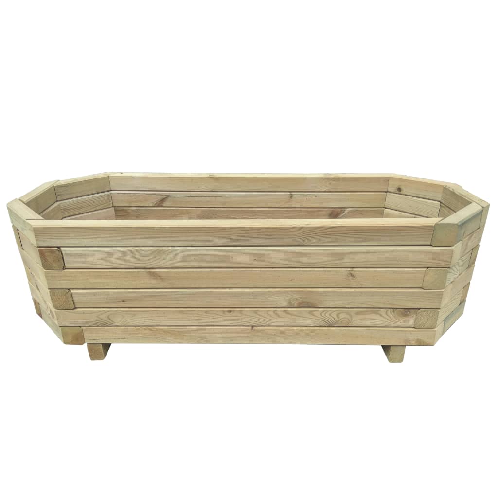Plantador Vidaxl elevado 100x40x31 cm de madera de pino impregnada