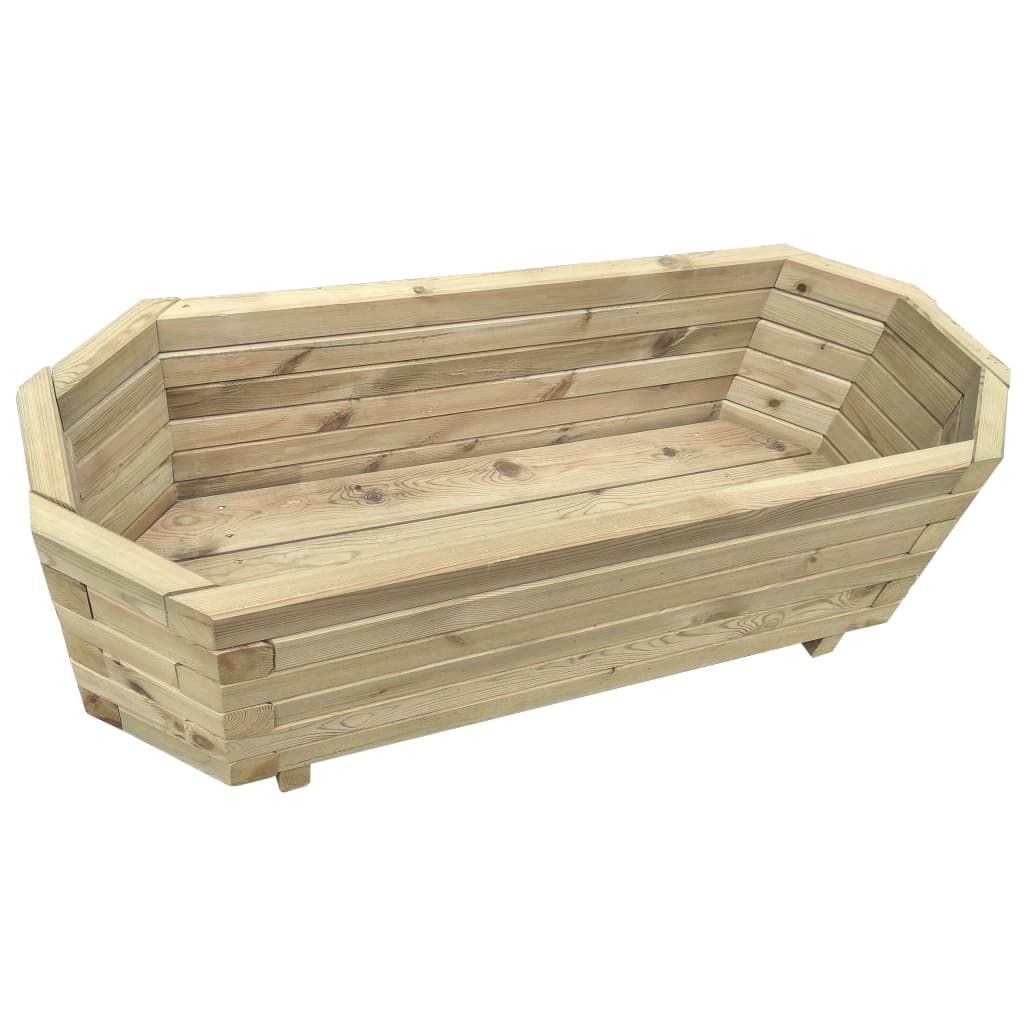 Plantador Vidaxl elevado 100x40x31 cm de madera de pino impregnada