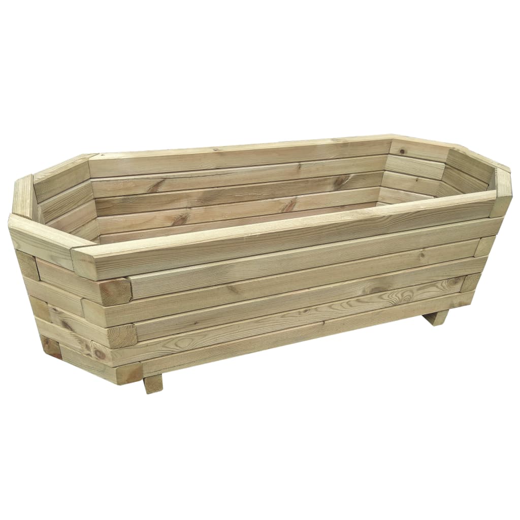 Plantador Vidaxl elevado 100x40x31 cm de madera de pino impregnada