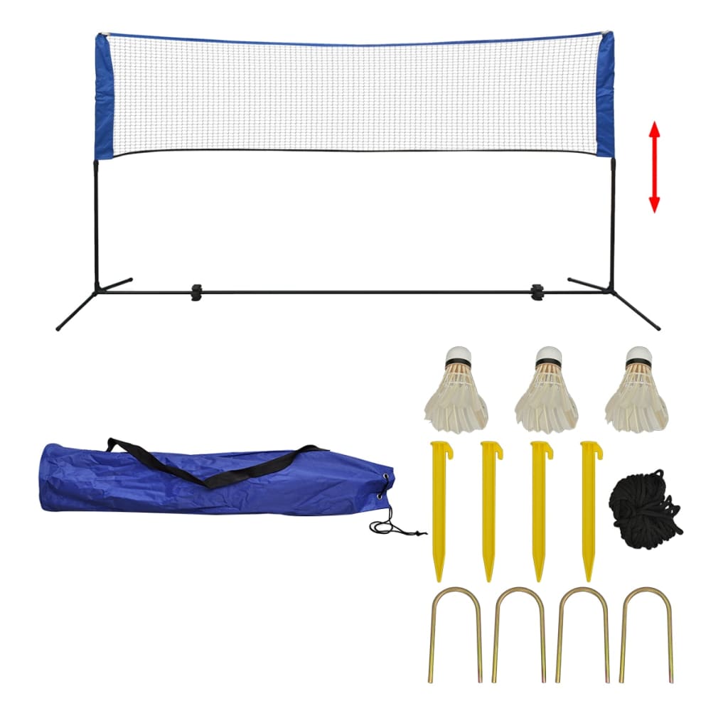 Vidaxl Badminton Net con navette 300x155 cm