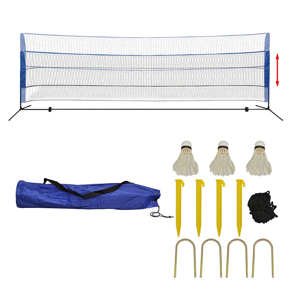 Vidaxl Badminton Net con transbordadores 500x155 cm