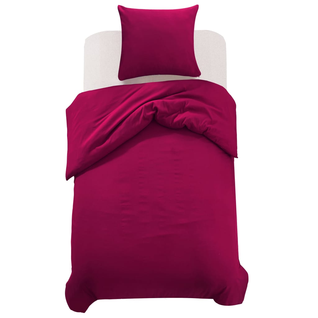 Set copripiumino Vidaxx 155x220 80x80 cm bordeaux
