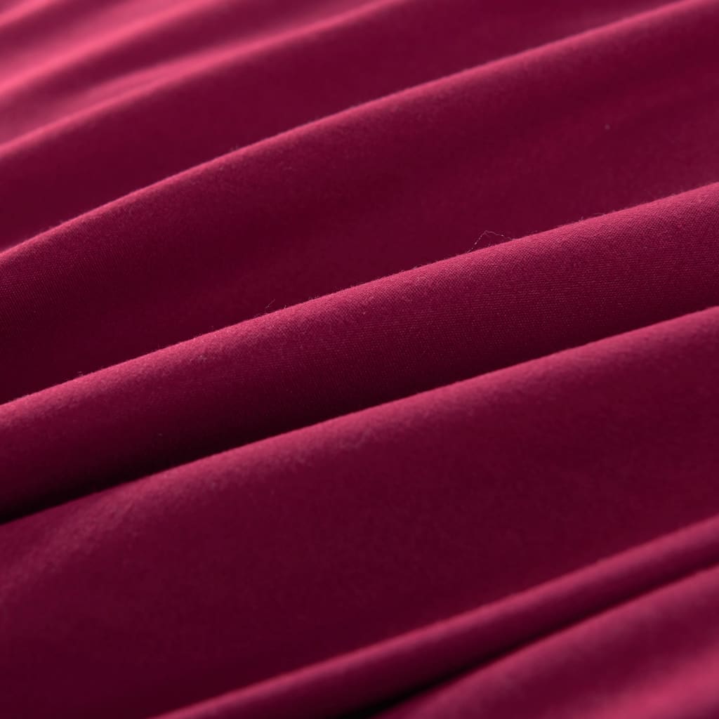 Set copripiumino Vidaxx 155x220 80x80 cm bordeaux