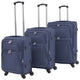 Vidaxl Trolleyset Navy Blue 3 pezzi