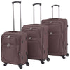Vidaxl Trolleyset Coffee Brown 3 piezas