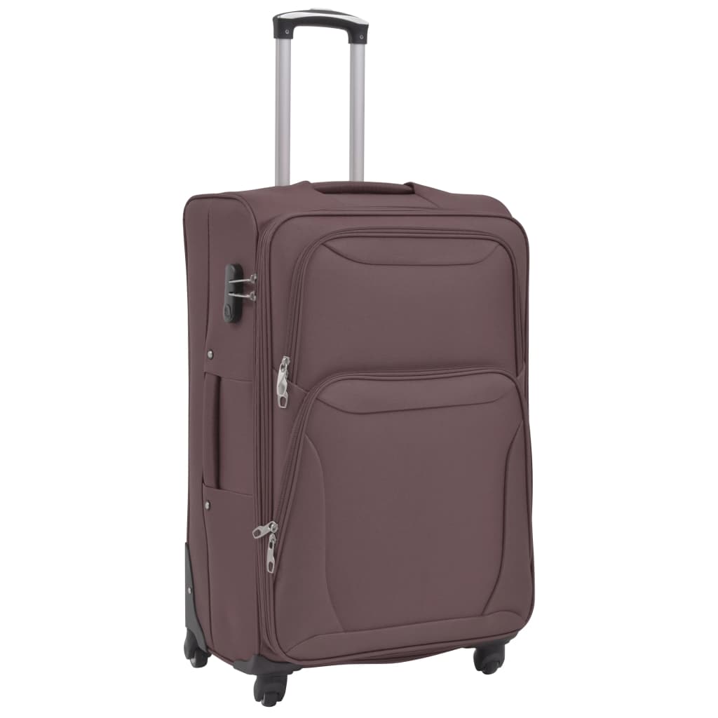 Vidaxl Trolleyset Coffee Brown 3 piezas