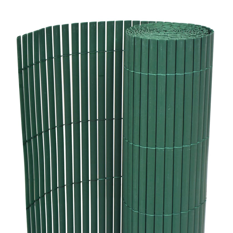 Vidaxl Garden Cercado de doble lado 90x300 CM PVC Green