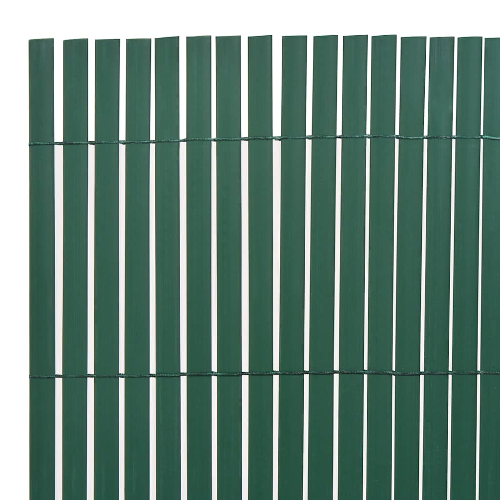 Vidaxl Garden Cercado de doble lado 90x300 CM PVC Green