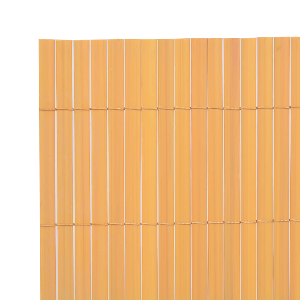 Vidaxl tuinafscheiding dubbelzijdig 90x300 cm pvc geel