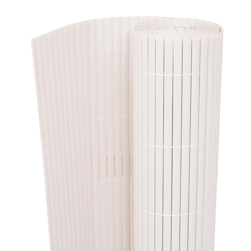 Vidaxl Garden Fencing Doble -lado de 90x500 cm blanco