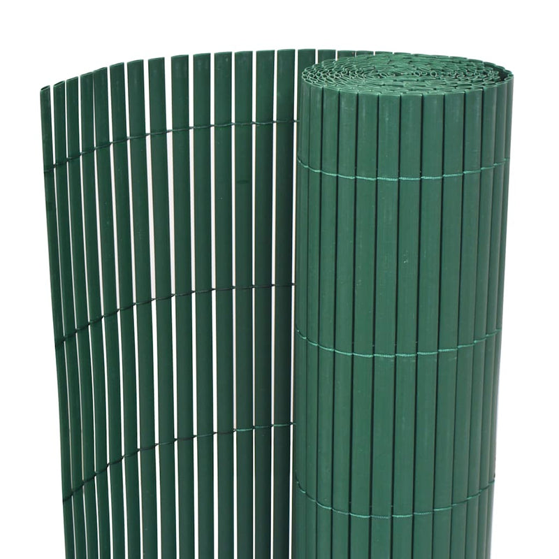 Vidaxl Garden Fencing Doble -lado 90x500 CM PVC Green