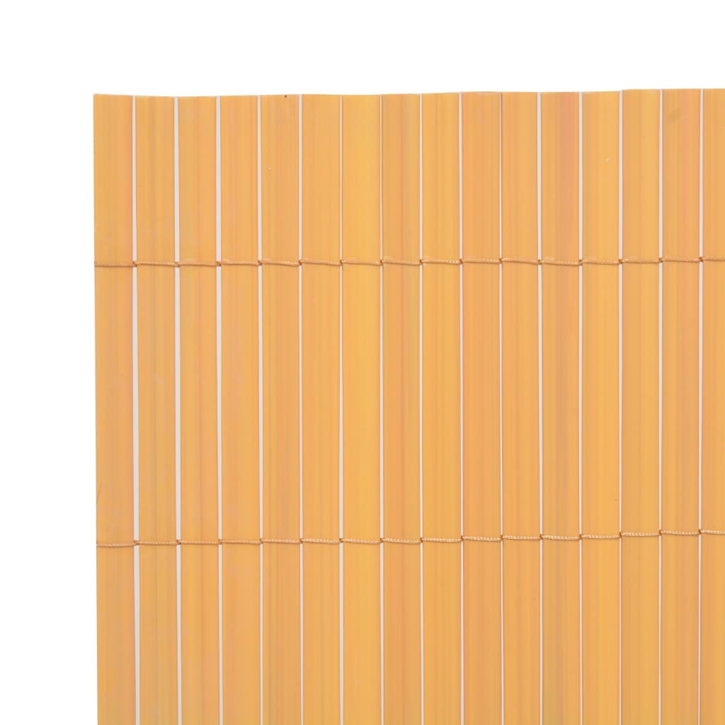 Vidaxl Garden Cercing Doble -lado 90x500 cm PVC Amarillo