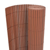 Vidaxl Garden Cercing Doble -lado 90x500 cm PVC Brown