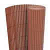 Vidaxl tuinafscheiding dubbelzijdig 90x500 cm pvc bruin