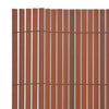 Vidaxl Garden Cercing Doble -lado 90x500 cm PVC Brown