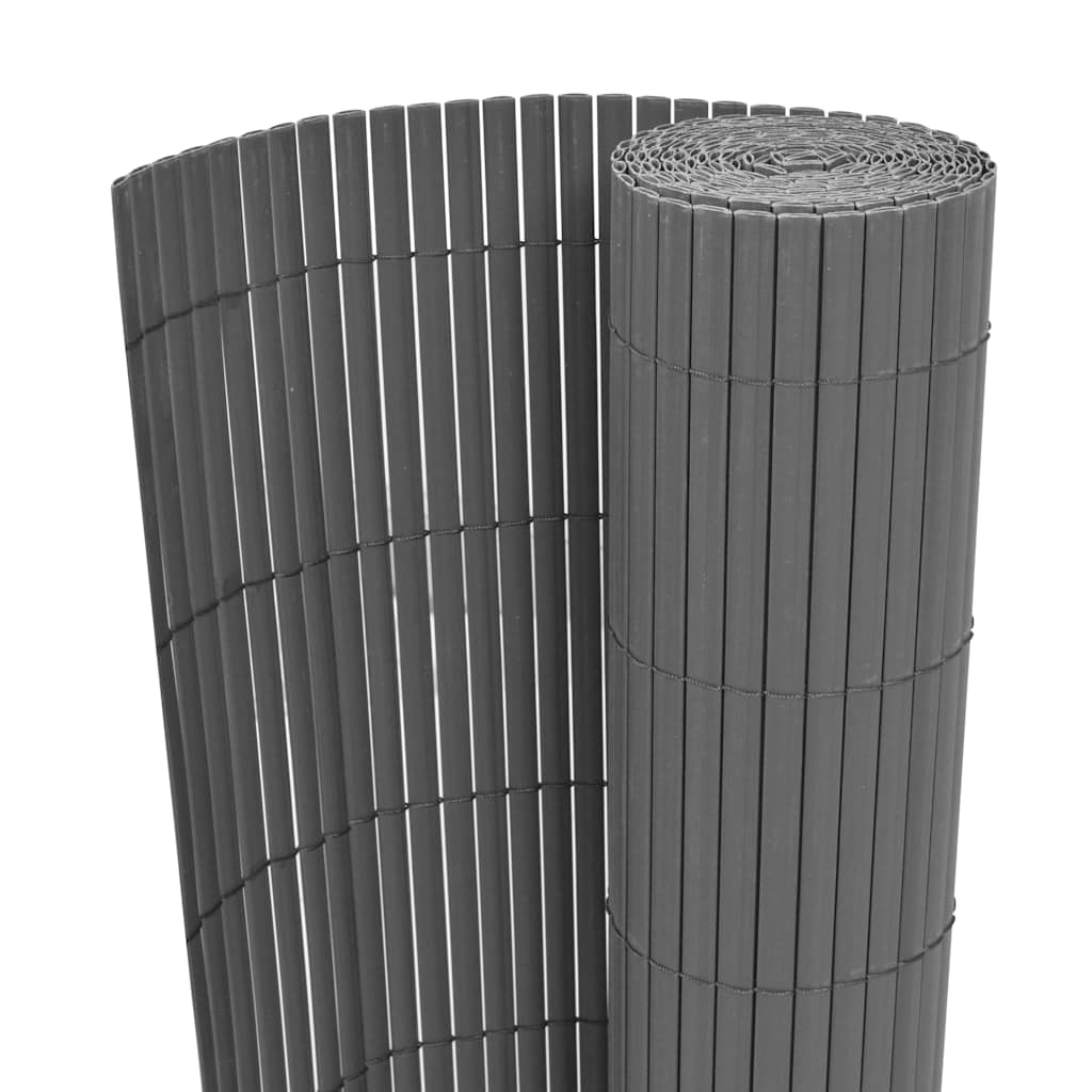 Recinzione da giardino Vidaxx bifacciale 150x500 cm PVC grigio