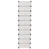 Gabinete de zapatos Vidaxl con 10 compartimentos colapsivos blancos