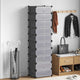 Vidaxl Cabinet da scarpe con 10 scomparti crollati neri