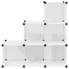 Muebles de almacenamiento de Vidaxl con 6 compartimentos blancos