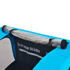 Vidaxl Bicycle Trailer 30 kg grigio e blu