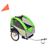 Vidaxl Bicycle Trailer 30 kg grigio e verde