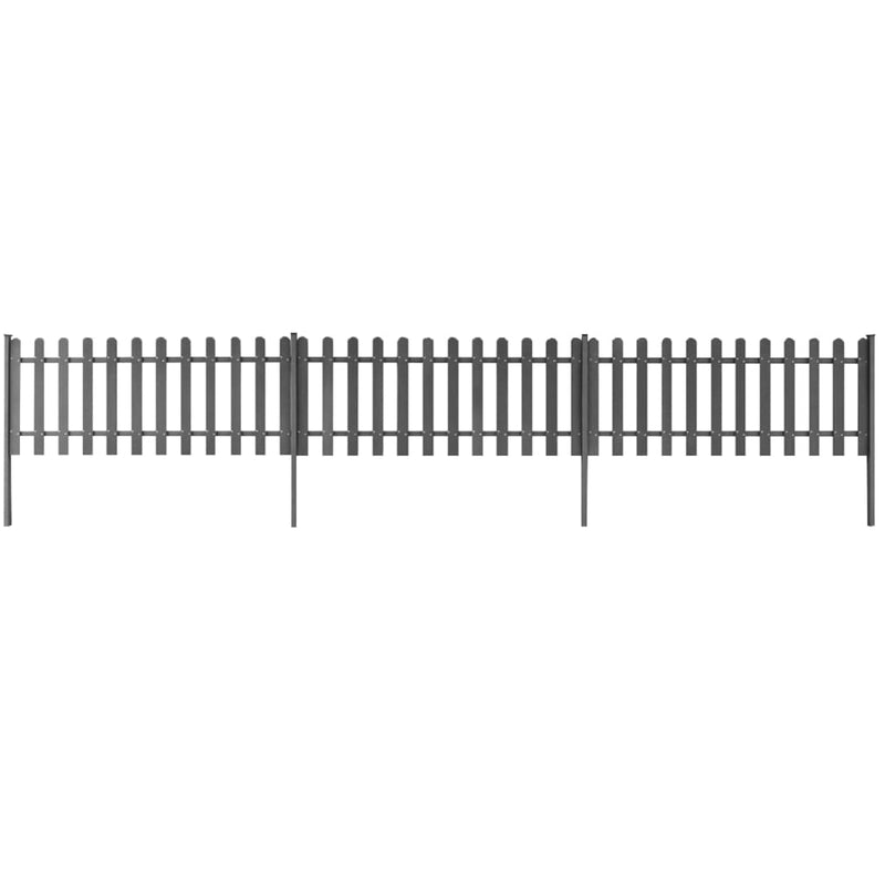 Vidaxl Fence con post 3 PCs 600x60 cm HKC