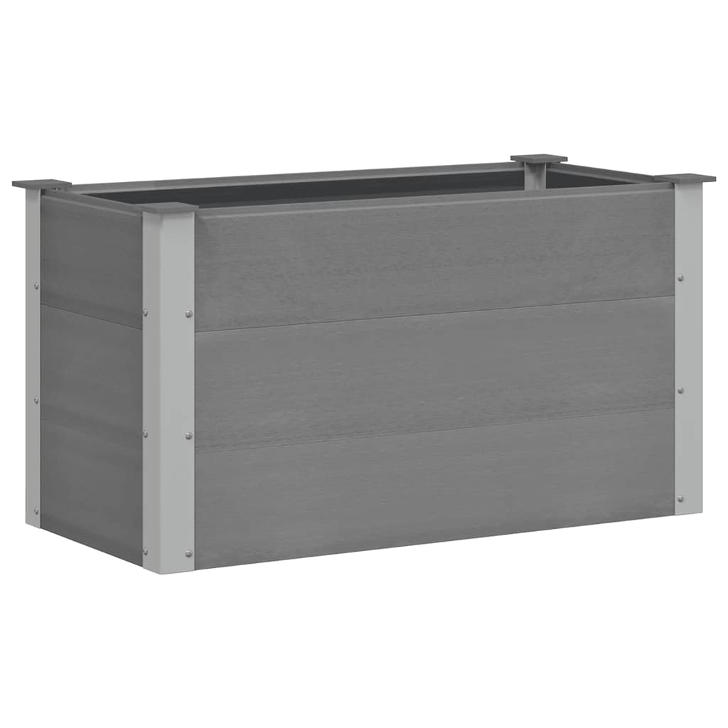 Plantador Vidaxl elevado 100x50x54 cm HKC Gray