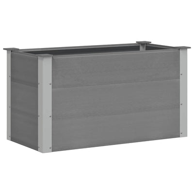 Vidaxl fioriera raccolta 100x50x54 cm grigio HKC