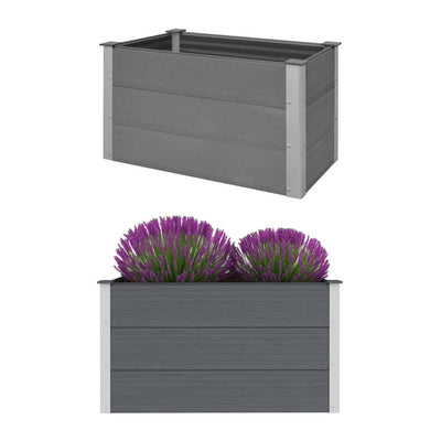 Vidaxl fioriera raccolta 100x50x54 cm grigio HKC