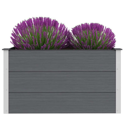 Vidaxl fioriera raccolta 100x50x54 cm grigio HKC