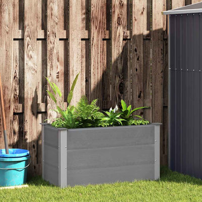Vidaxl fioriera raccolta 100x50x54 cm grigio HKC