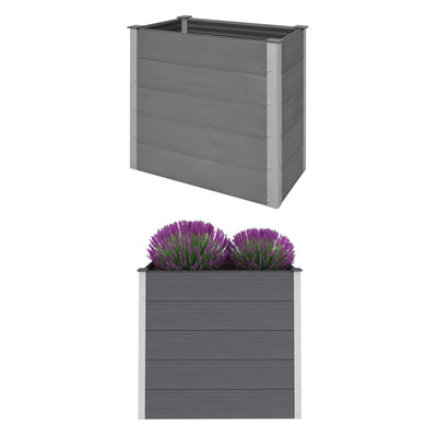 Casella di pianificazione Vidaxl raccolta 100x50x91 cm HKC Grey
