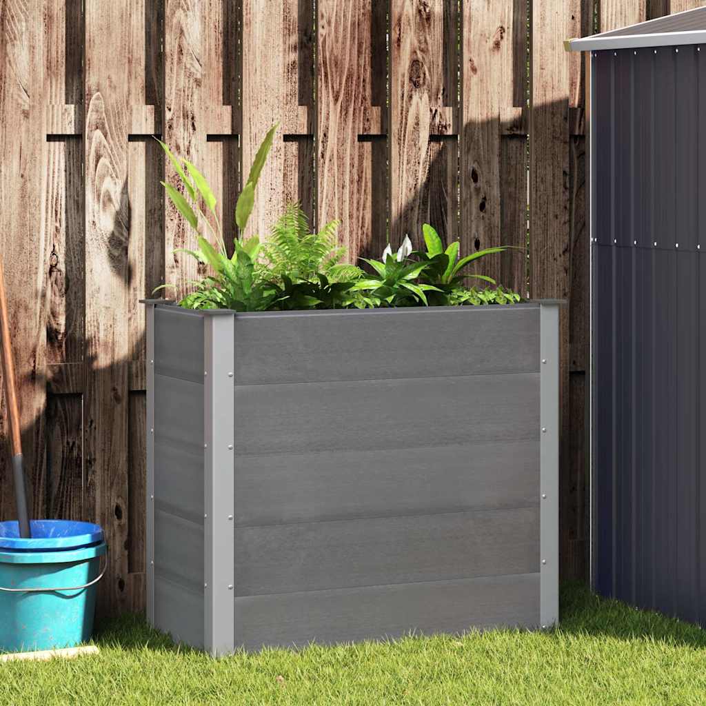Vidaxl Planning Box elevado 100x50x91 cm HKC Gray