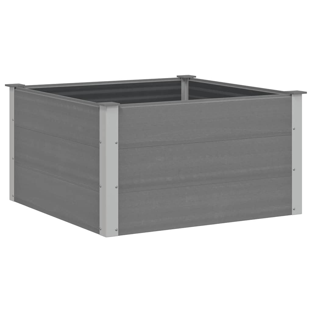 Plantador Vidaxl elevado 100x100x54 cm HKC Gray