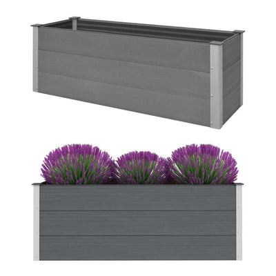 Vidaxl fioriera raccolta 150x50x54 cm grigio HKC