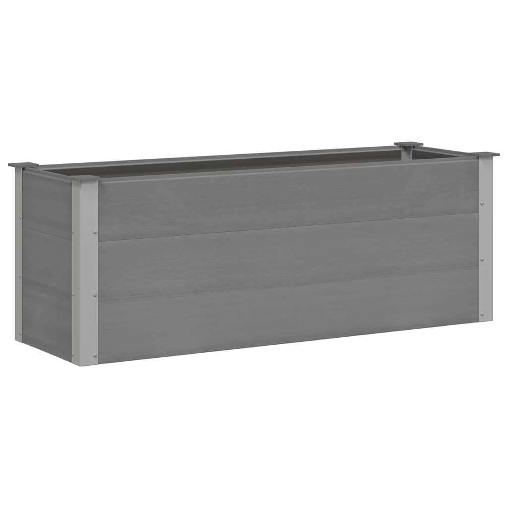 Plantador Vidaxl elevado 150x50x54 cm HKC Gray