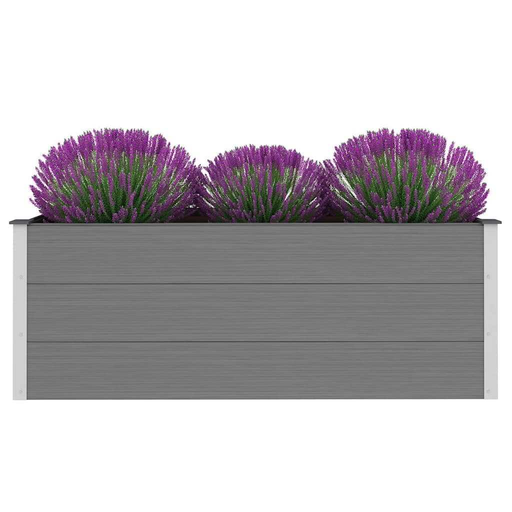 Plantador Vidaxl elevado 150x50x54 cm HKC Gray