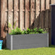 Plantador Vidaxl elevado 150x50x54 cm HKC Gray