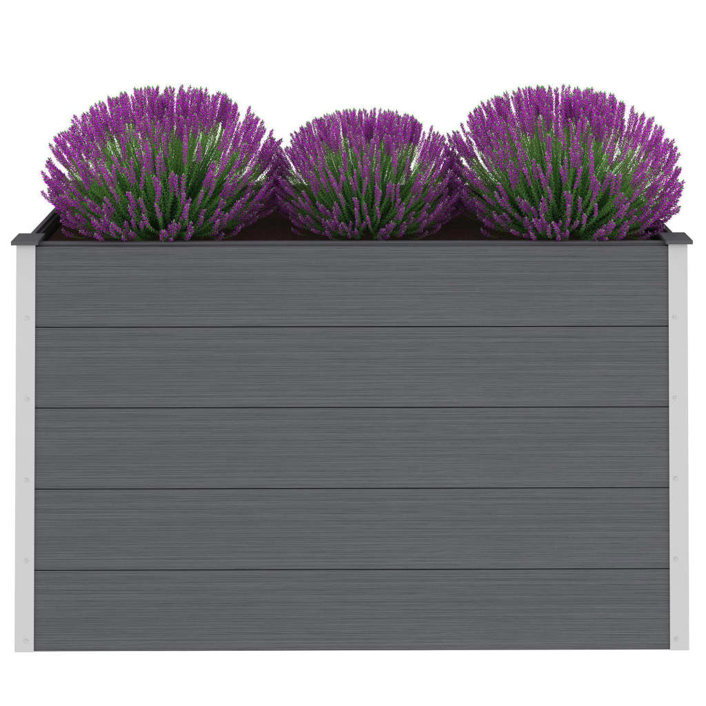 Plantador Vidaxl elevado 150x50x91 cm HKC Gray