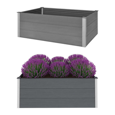 Vidaxl fioriera raccolta 150x100x54 cm HKC Grey