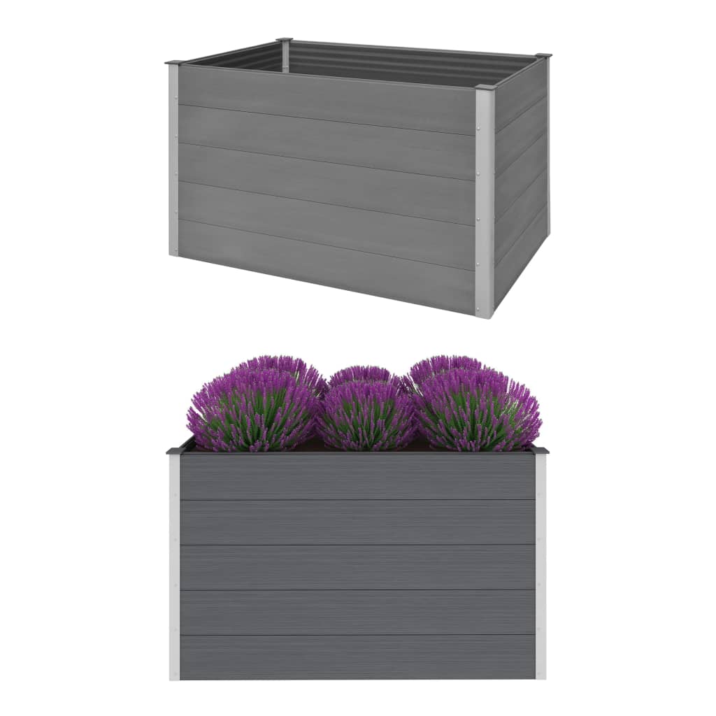 Vidaxl fioriera raccolta 150x100x91 cm HKC Grey