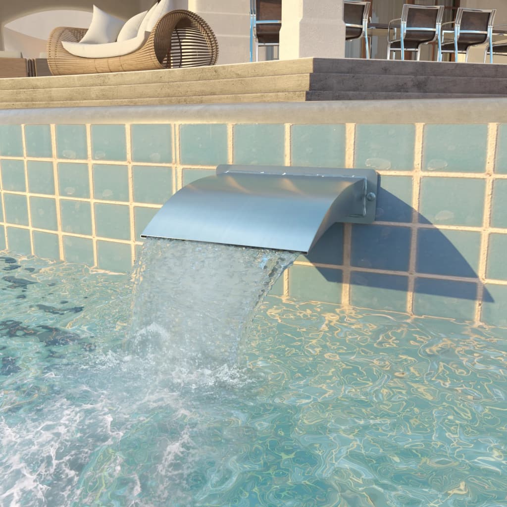 Piscina Vidaxl fontijn 30x9x26 cm de acero inoxidable coloreado