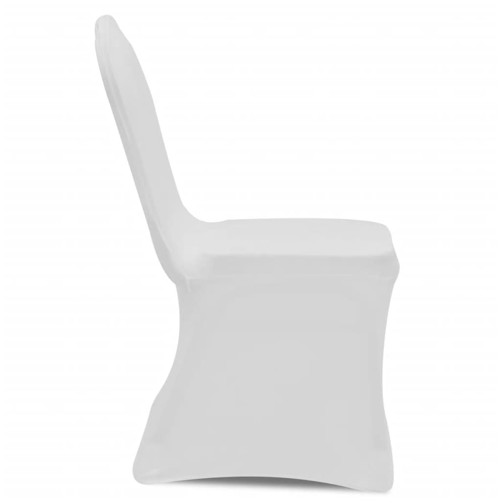 Las cubiertas de asiento de Vidaxl estiran blancos 100 sts