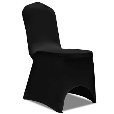 Vidaxl stoelhoezen stretch zwart 100 st