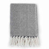 Vidaxl Plaid Herringhina di aringhe 125x150 cm Cotton Navy Blue